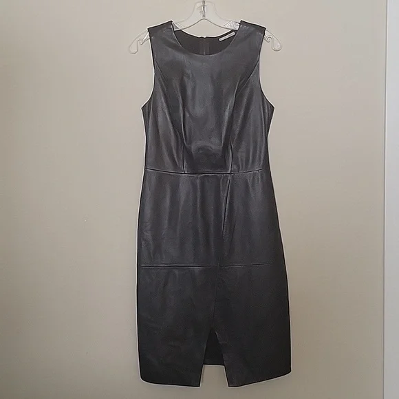 Halogen | Dresses | Halogen Leather Sneath Dress Size 6 | Poshmark